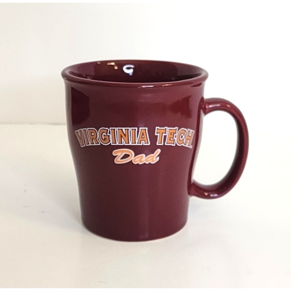 R.F.S.J. Virginia Tech Dad Mug‎ Maroon Ceramic NCAA Collegiate Hokies